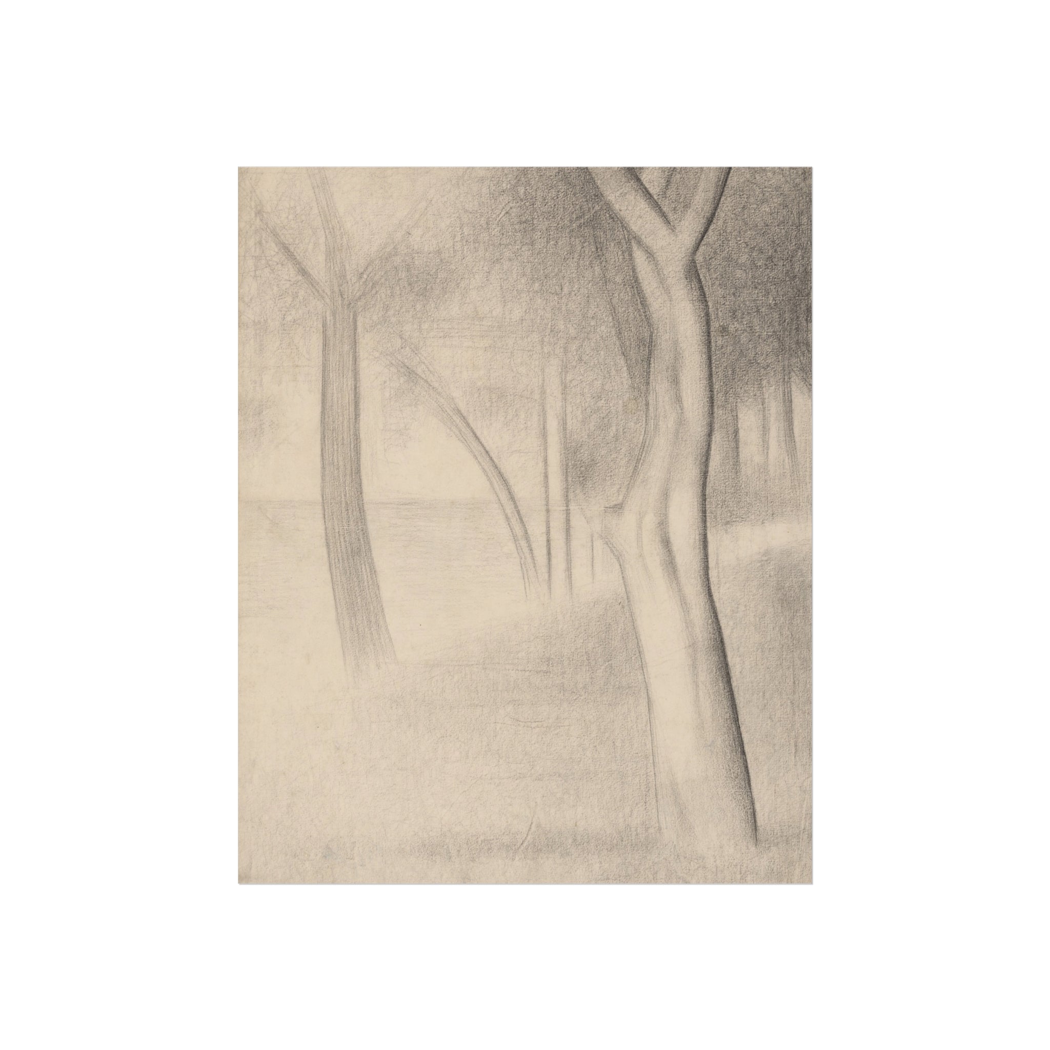 Georges Seurat - Trees (study for La Grande Jatte) | Fine Art Poster