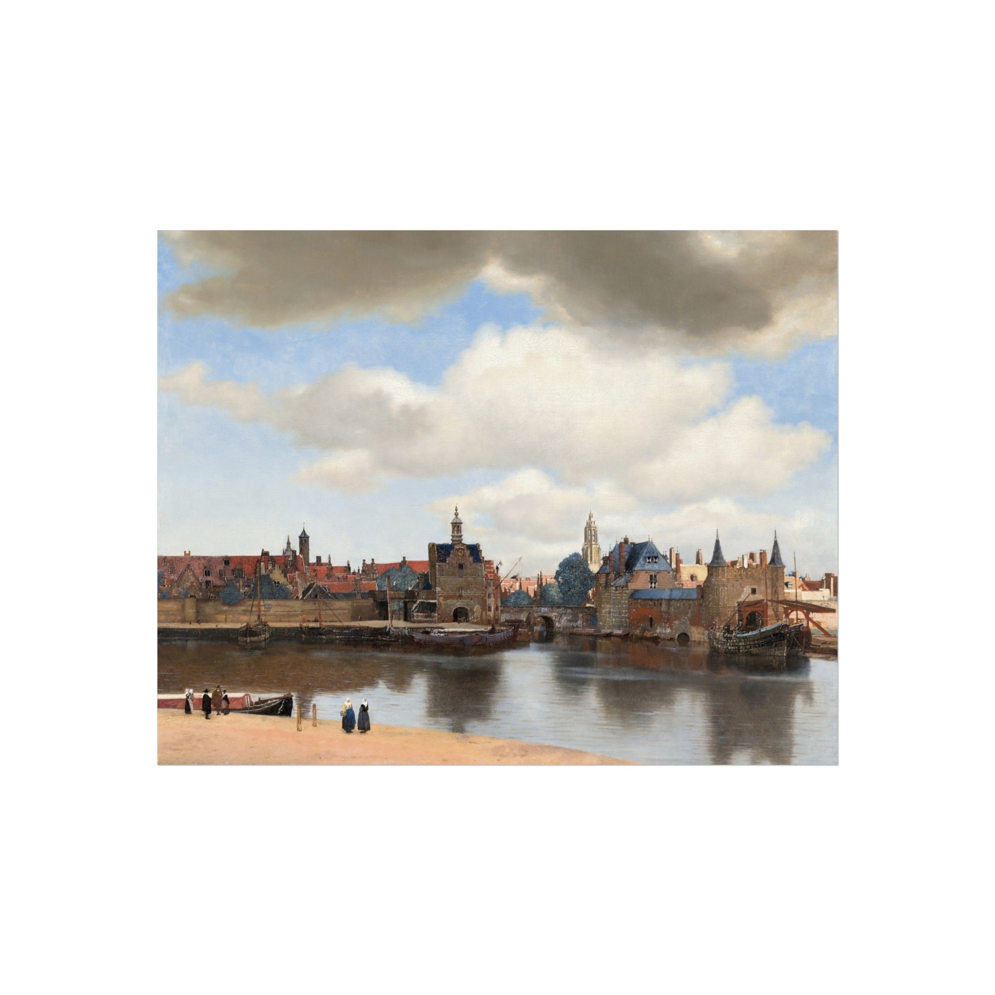 Johannes Vermeer - View of Delft - 92 - Mauritshuis | Fine Art Poster