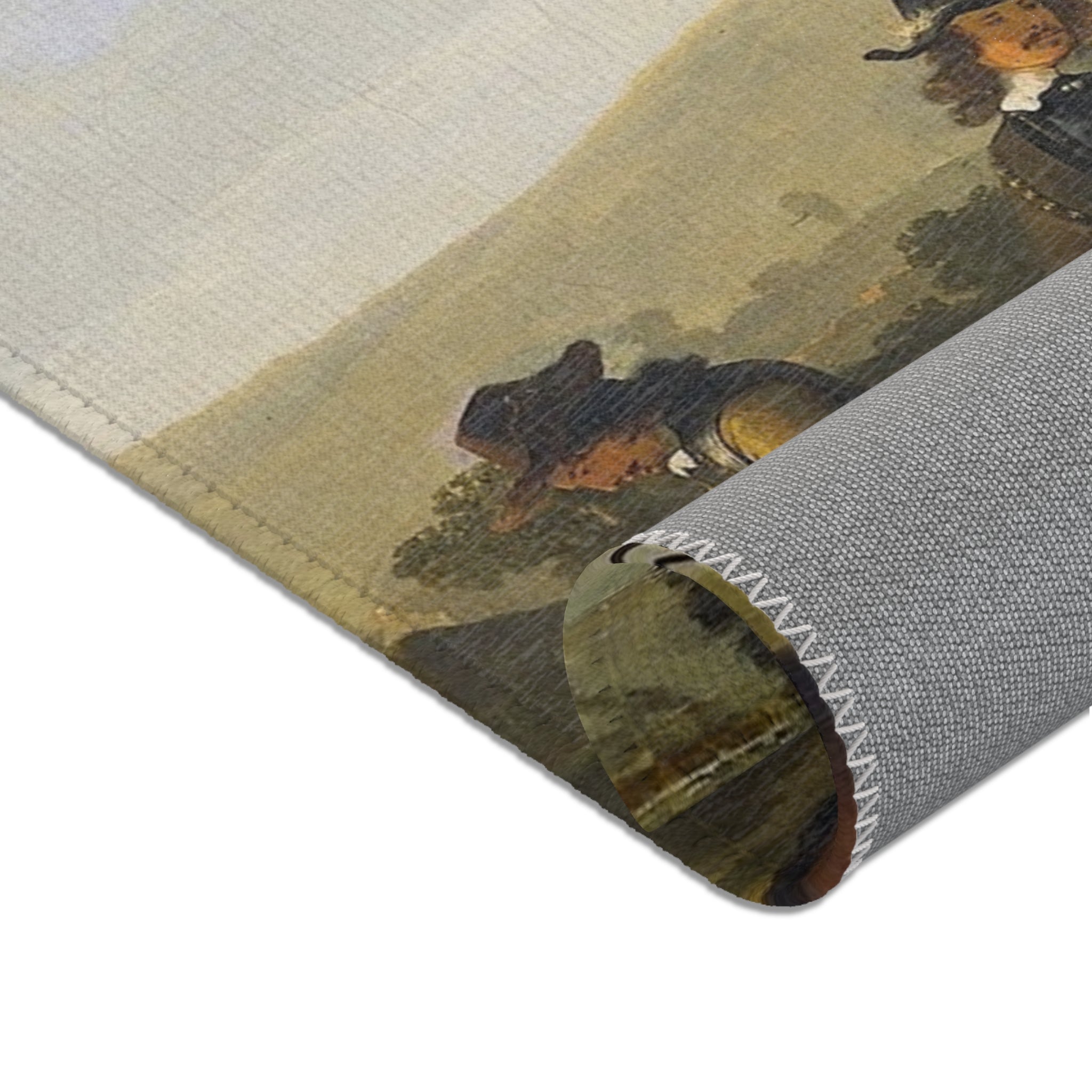 Aelbert Cuyp - Rivierlandschap met ruiters - Google Art Project | Area Rug