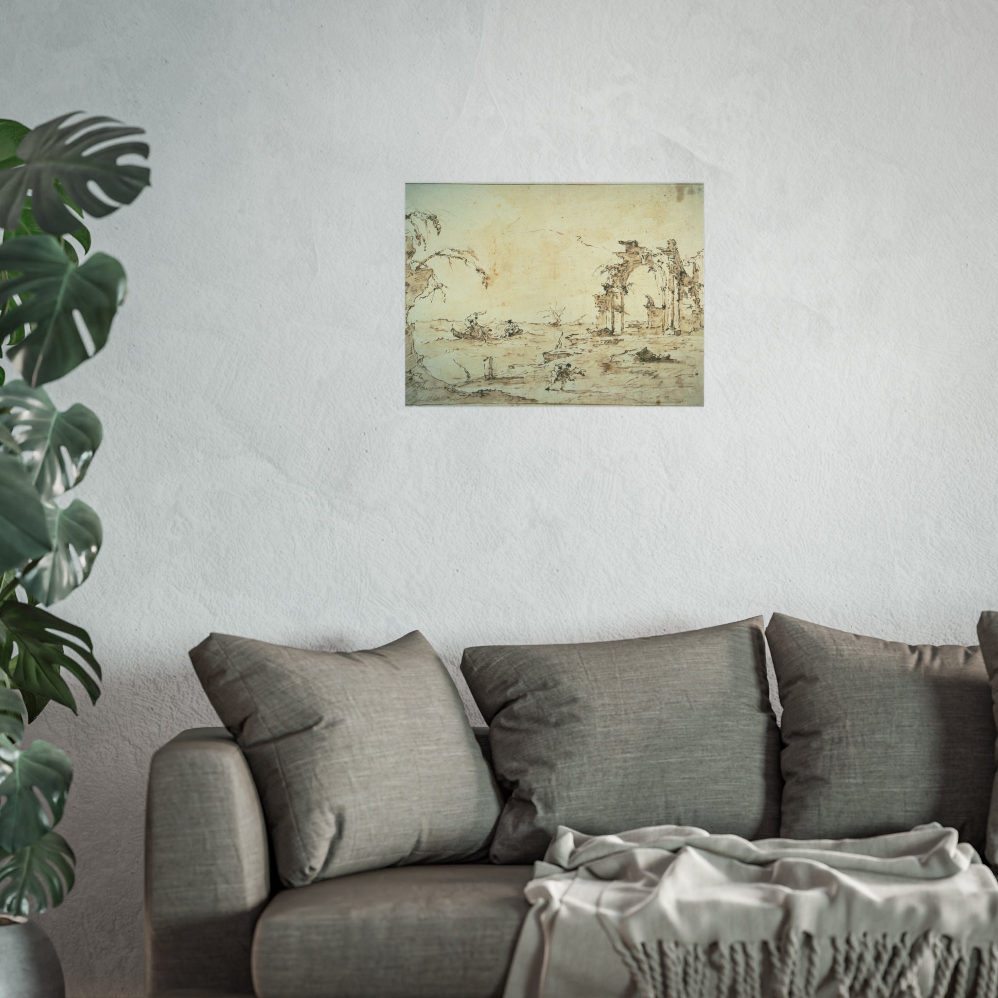 Francesco Guardi - Capriccio with a Squall on the Lagoon | Fine Art Poster