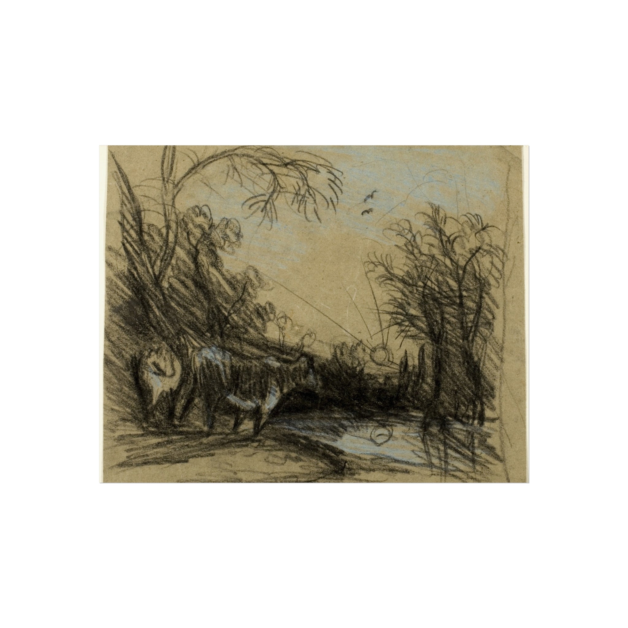 John Constable - Landscape with Cows | Fine Art Poster