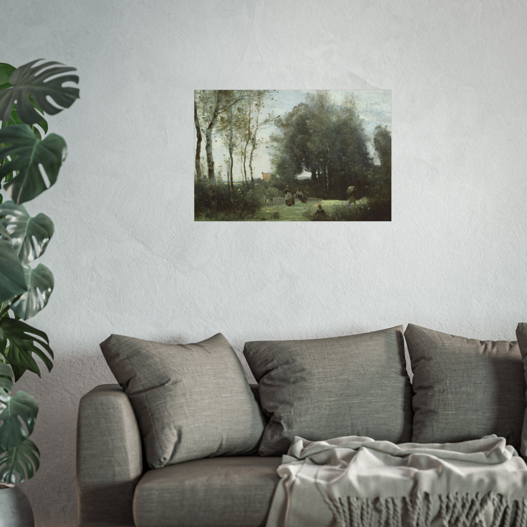 Jean Baptiste Camille Corot - Arleux-Palluel, The Bridge of Trysts | Fine Art Poster