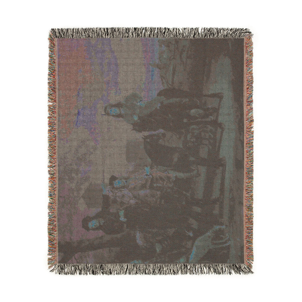 Equestrian Portrait of Cornelis (1639–1680) and Michiel Pompe van Meerdervoort (1638–1653) with Their Tutor and Coachman | Woven Tapestry Blanket