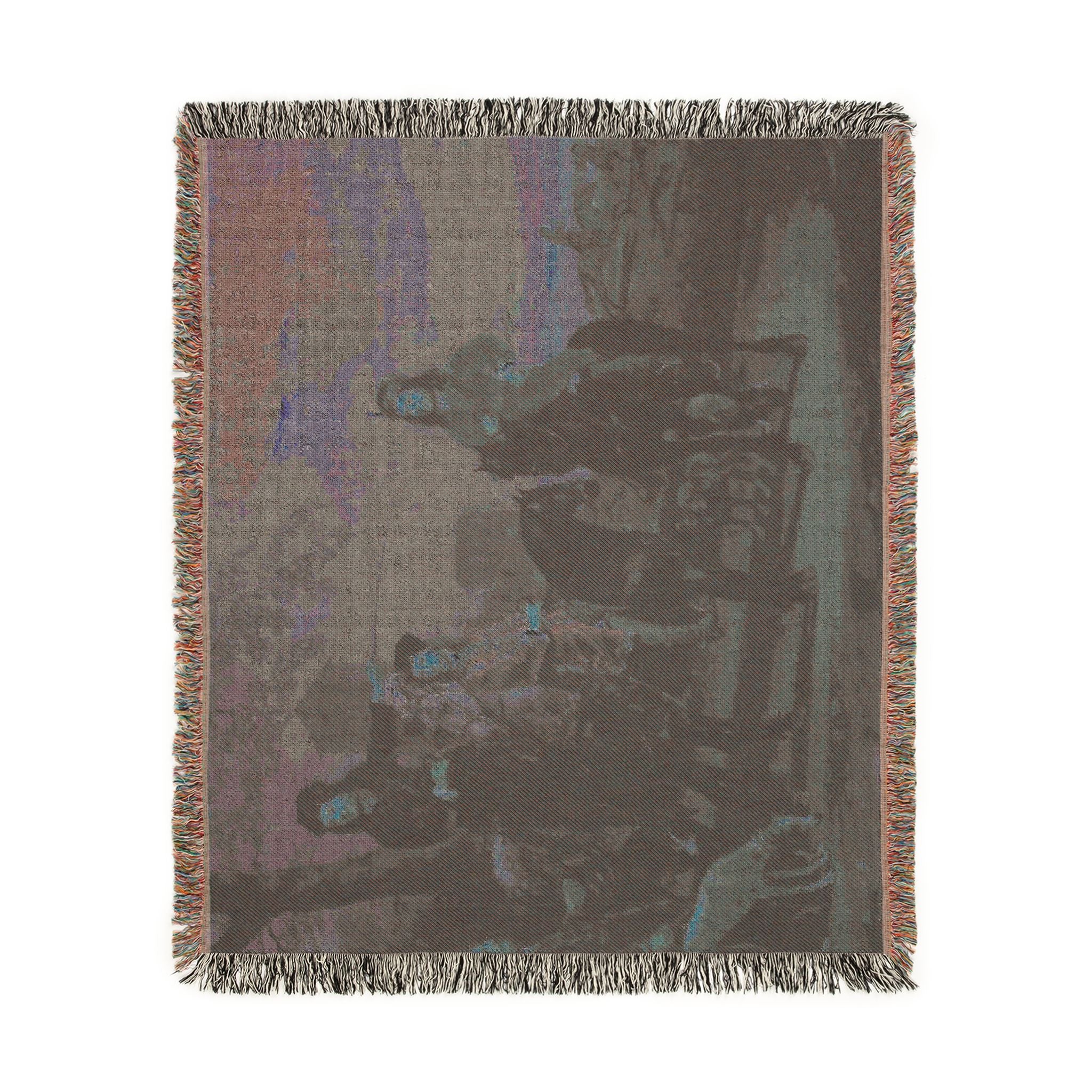 Equestrian Portrait of Cornelis (1639–1680) and Michiel Pompe van Meerdervoort (1638–1653) with Their Tutor and Coachman | Woven Tapestry Blanket