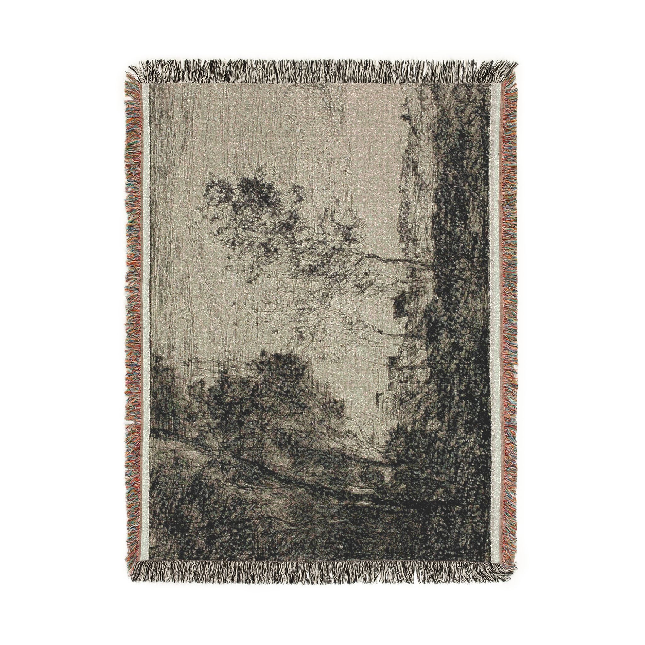 Jean Baptiste Camille Corot - In the Dunes Souvenir of the Woods of the Hague | Woven Tapestry Blanket