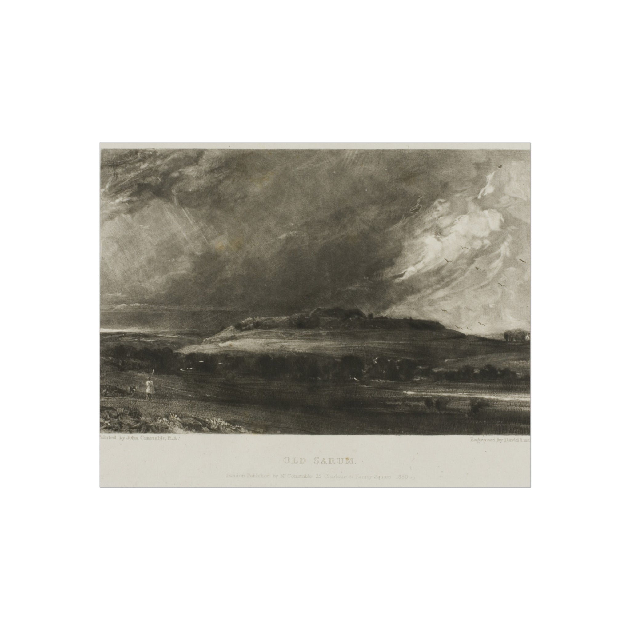 David Lucas - Old Sarum | Fine Art Poster