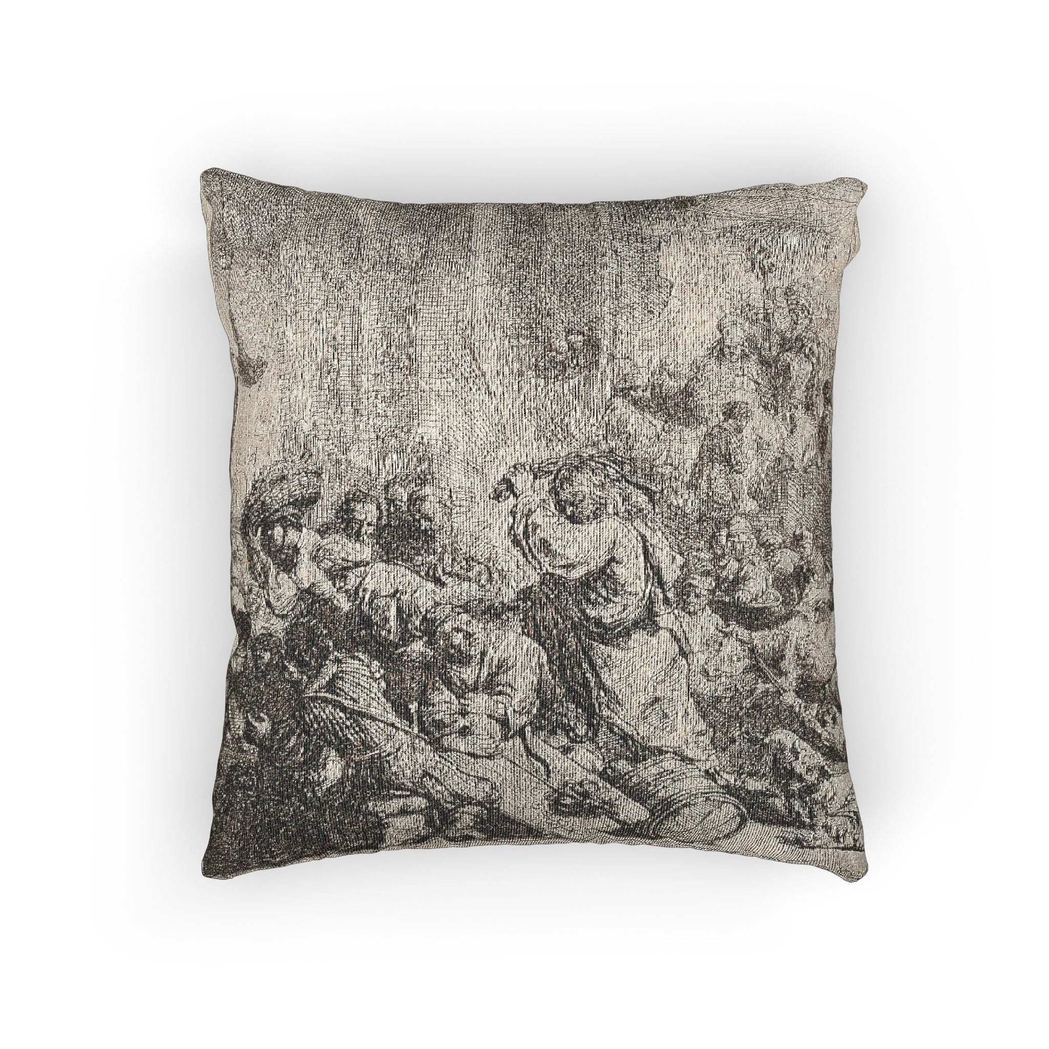 Rembrandt van Rijn - Christ Driving the Money Changers from the Temple | Woven Pillow