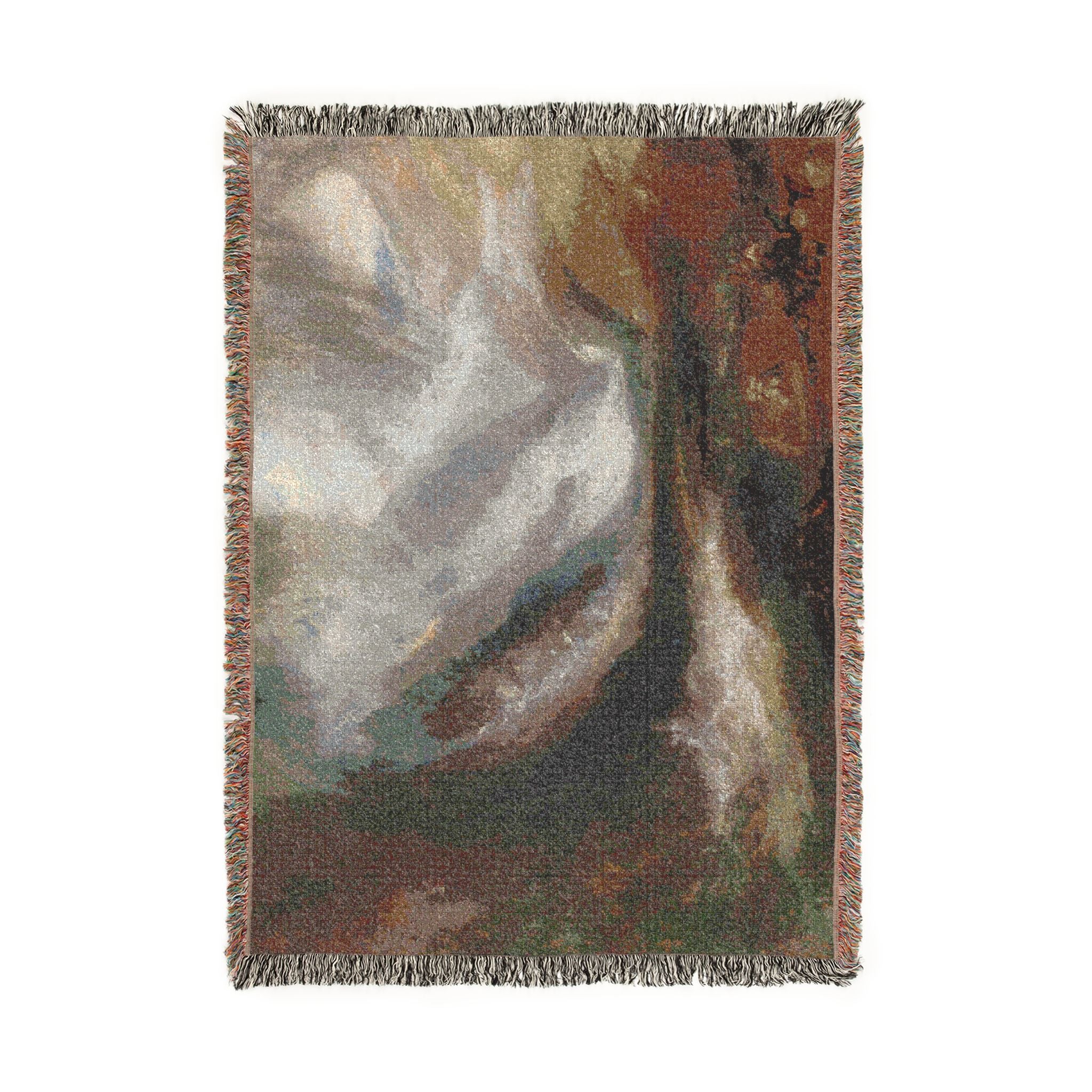 Joseph Mallord William Turner - Valley of Aosta Snowstorm, Avalanche, and Thunderstorm | Woven Tapestry Blanket