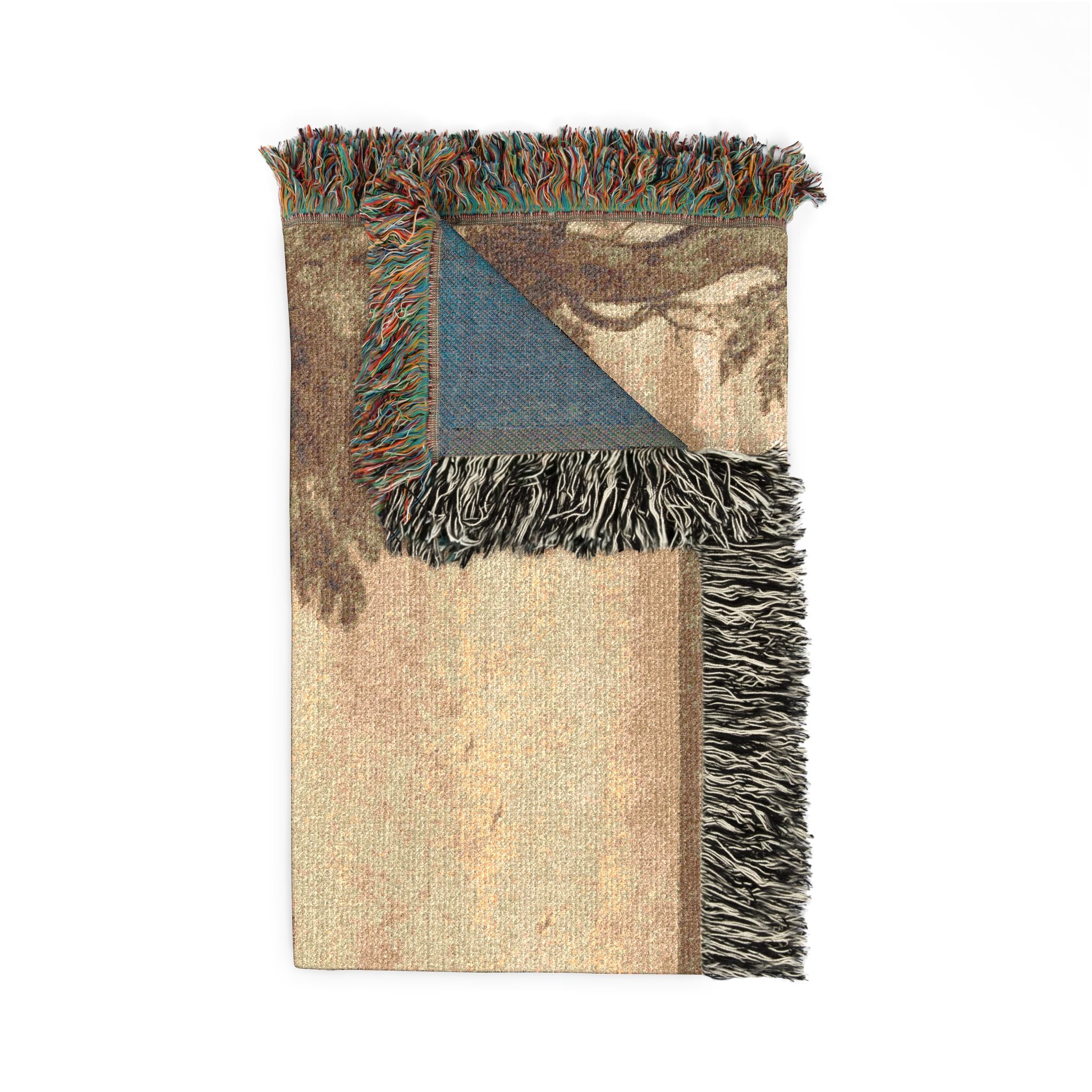 Claude Lorrain - A Wooded River Landscape with Jacob, Laban, and His Daughters | Woven Tapestry Blanket