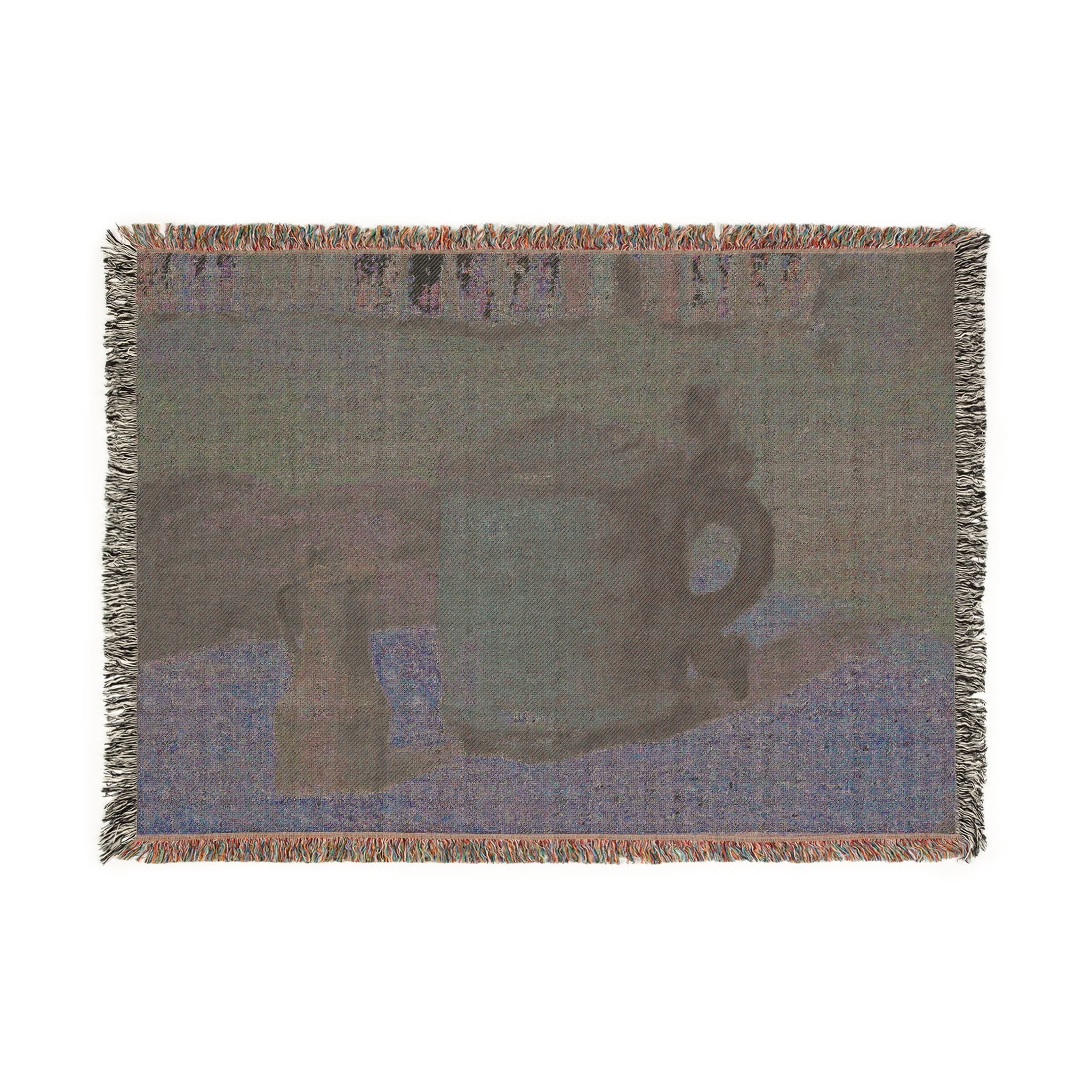 Paul Gauguin - Still Life Wood Tankard and Metal Pitcher | Woven Tapestry Blanket