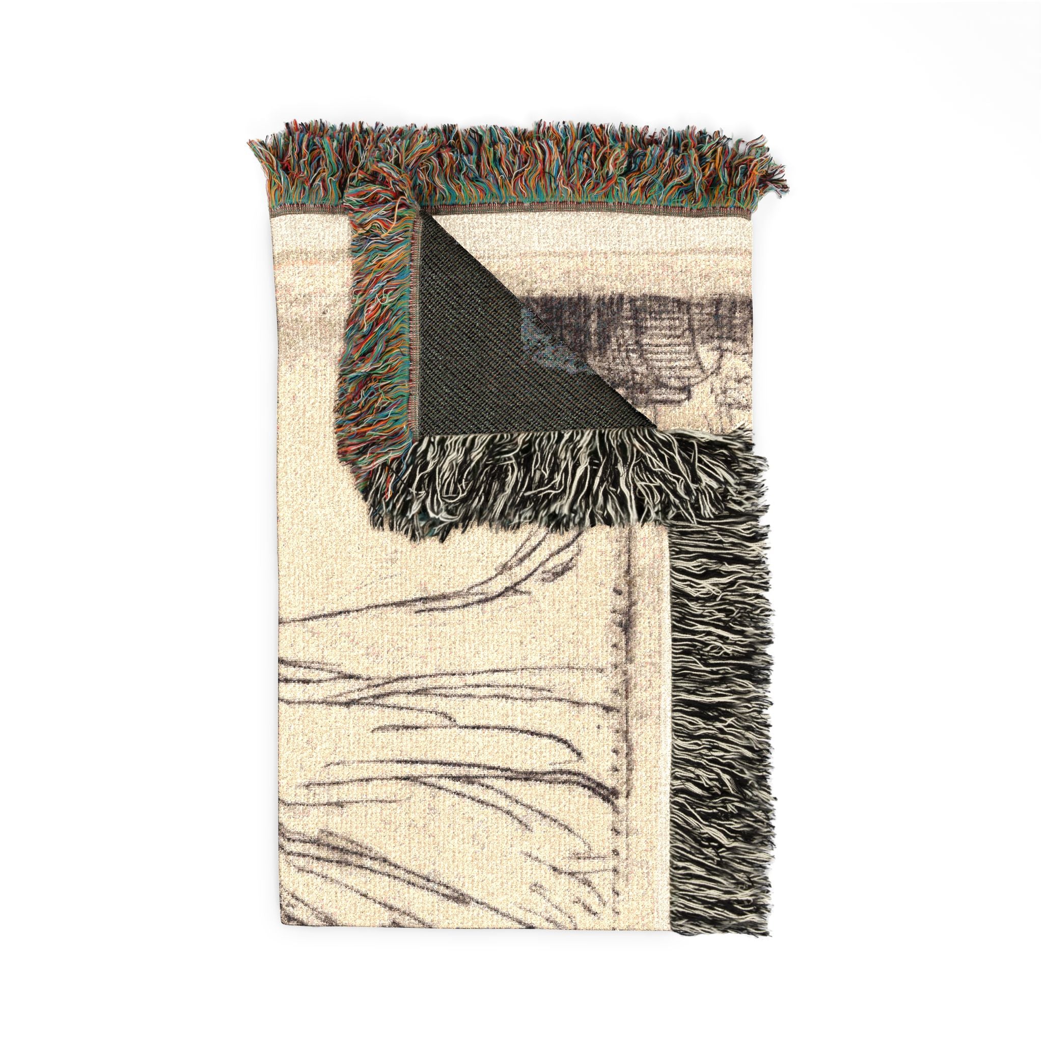 Rembrandt van Rijn - The Monk in the Cornfield | Woven Tapestry Blanket