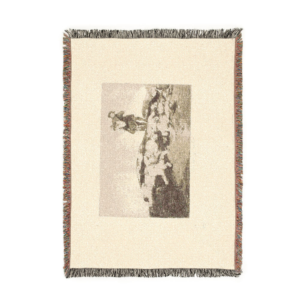 Francisco José de Goya y Lucientes - Bury them and keep quiet, plate 18 from The Disasters of War | Woven Tapestry Blanket