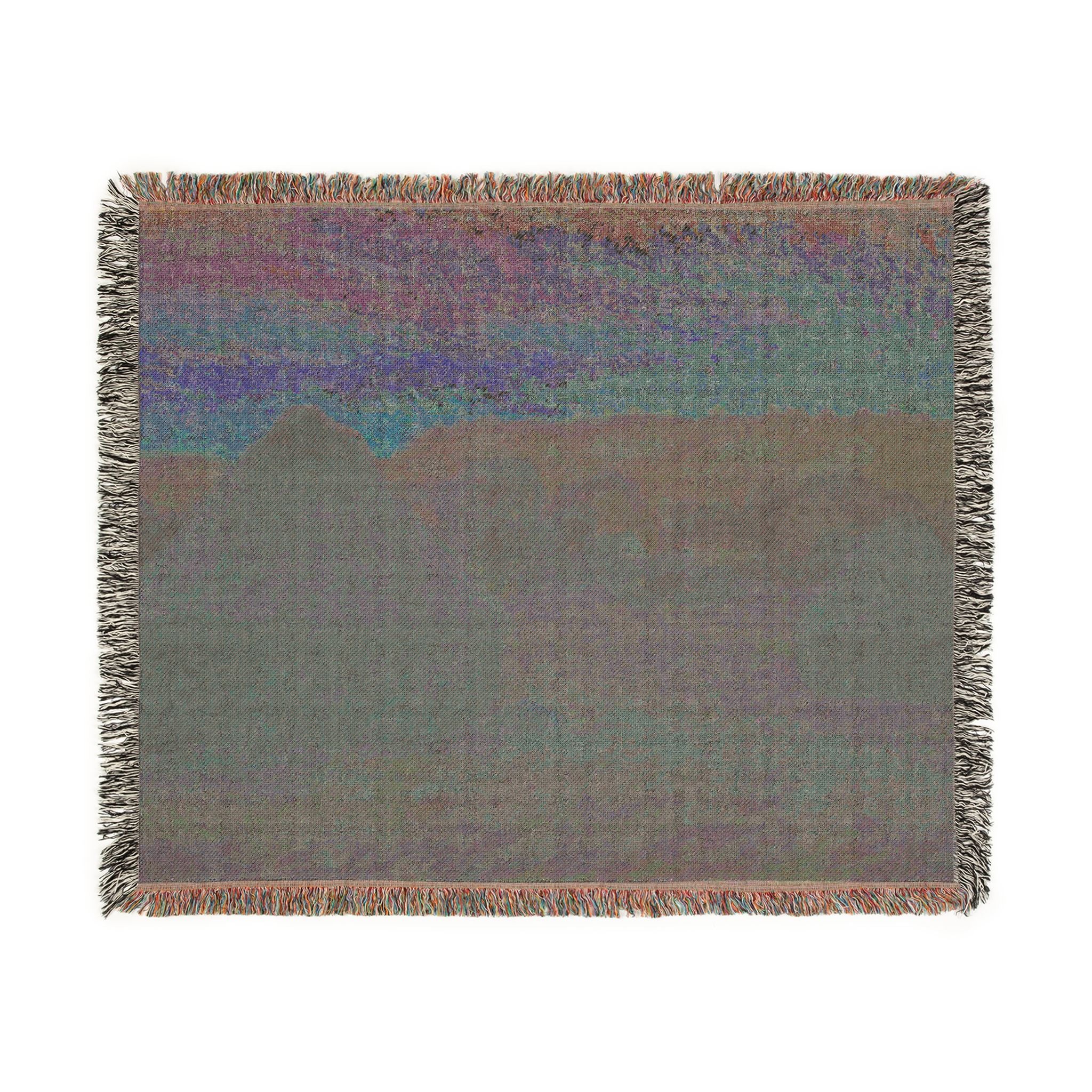 Claude Monet - Stacks of Wheat (End of Day, Autumn) | Woven Tapestry Blanket