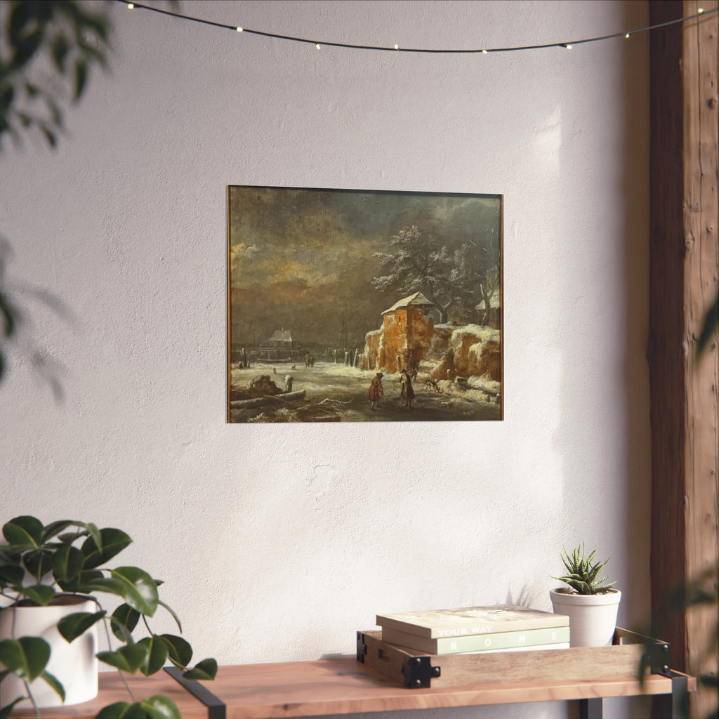 Hamburg, Kunsthalle, Jacob van Ruisdael, Winterlandschaft | Fine Art Poster