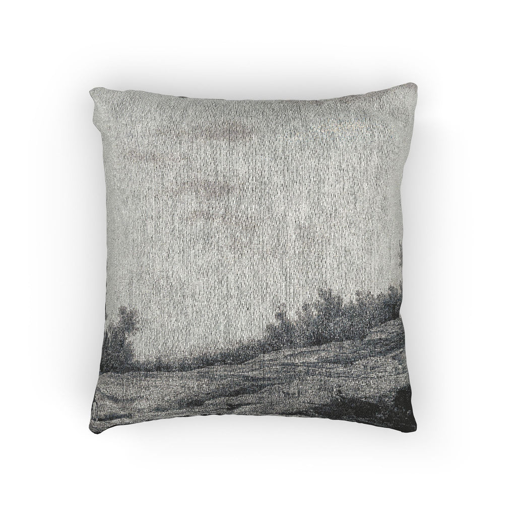 Aelbert Cuyp (1620 - 1691) - Spring landscape - 861G - Gemäldegalerie | Woven Pillow