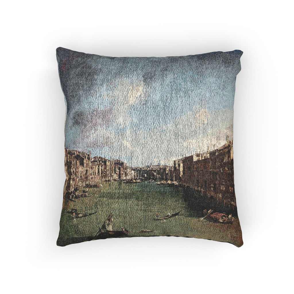 Ca' Rezzonico - Canal Grande da Palazzo Balbi a Rialto C.1722 - Canaletto | Woven Pillow
