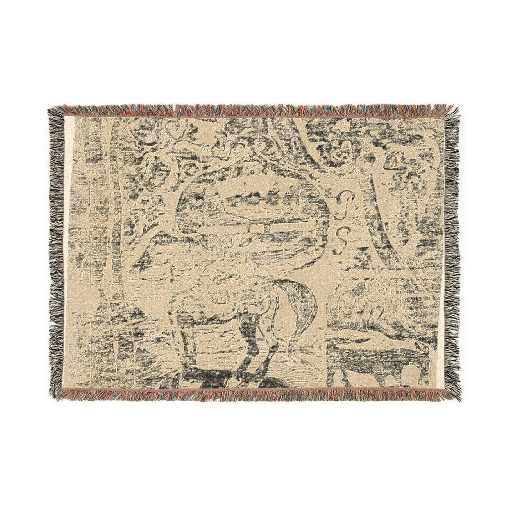 Paul Gauguin - Horse, with Other Animals and Ornaments | Woven Tapestry Blanket