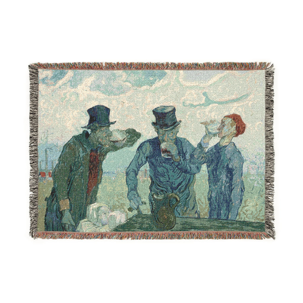 Vincent van Gogh - The Drinkers | Woven Tapestry Blanket