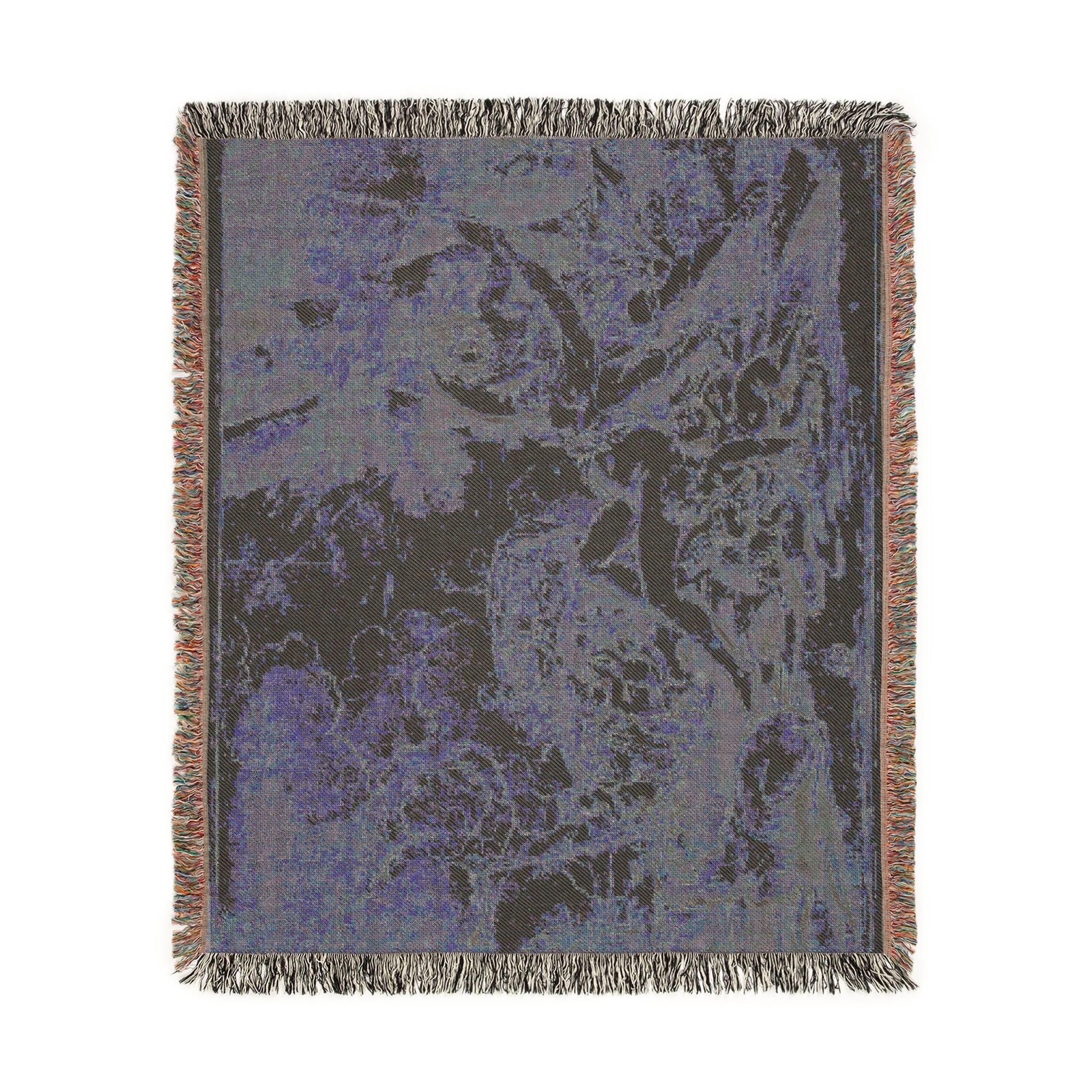 Nicolas Poussin - Figures, Chariot and Dog | Woven Tapestry Blanket