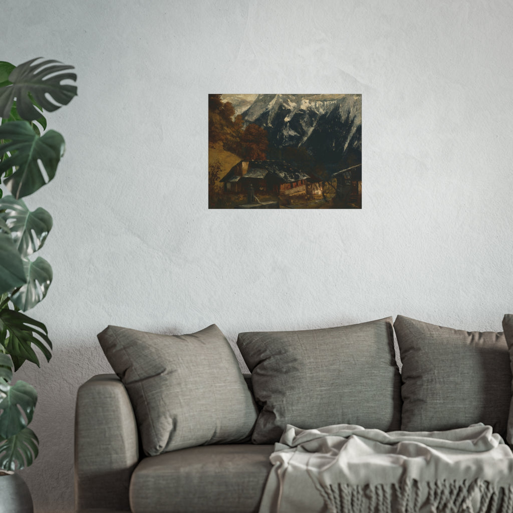 Gustave Courbet - An Alpine Scene | Fine Art Poster