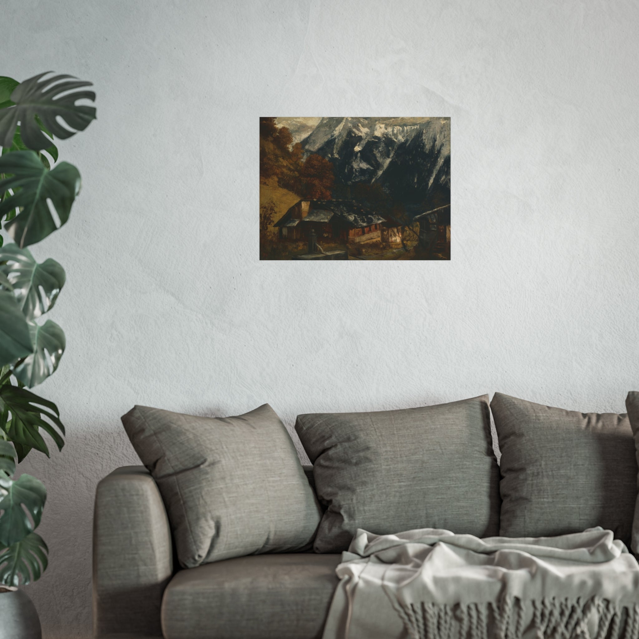Gustave Courbet - An Alpine Scene | Fine Art Poster