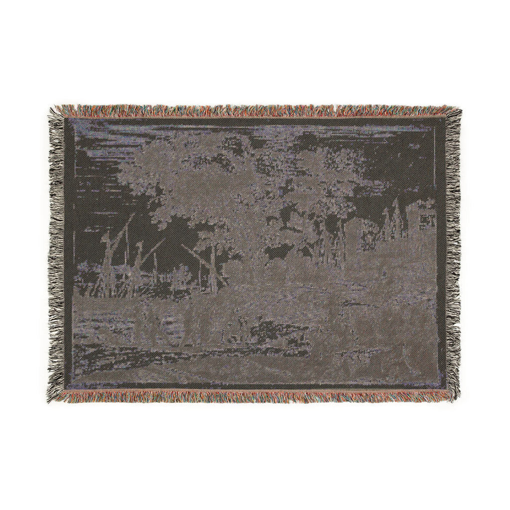 Claude Lorrain - Coast Scene with an Artist Drawing | Woven Tapestry Blanket