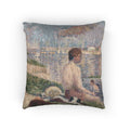 Georges Seurat - Final Study for Bathers at Asnières | Woven Pillow