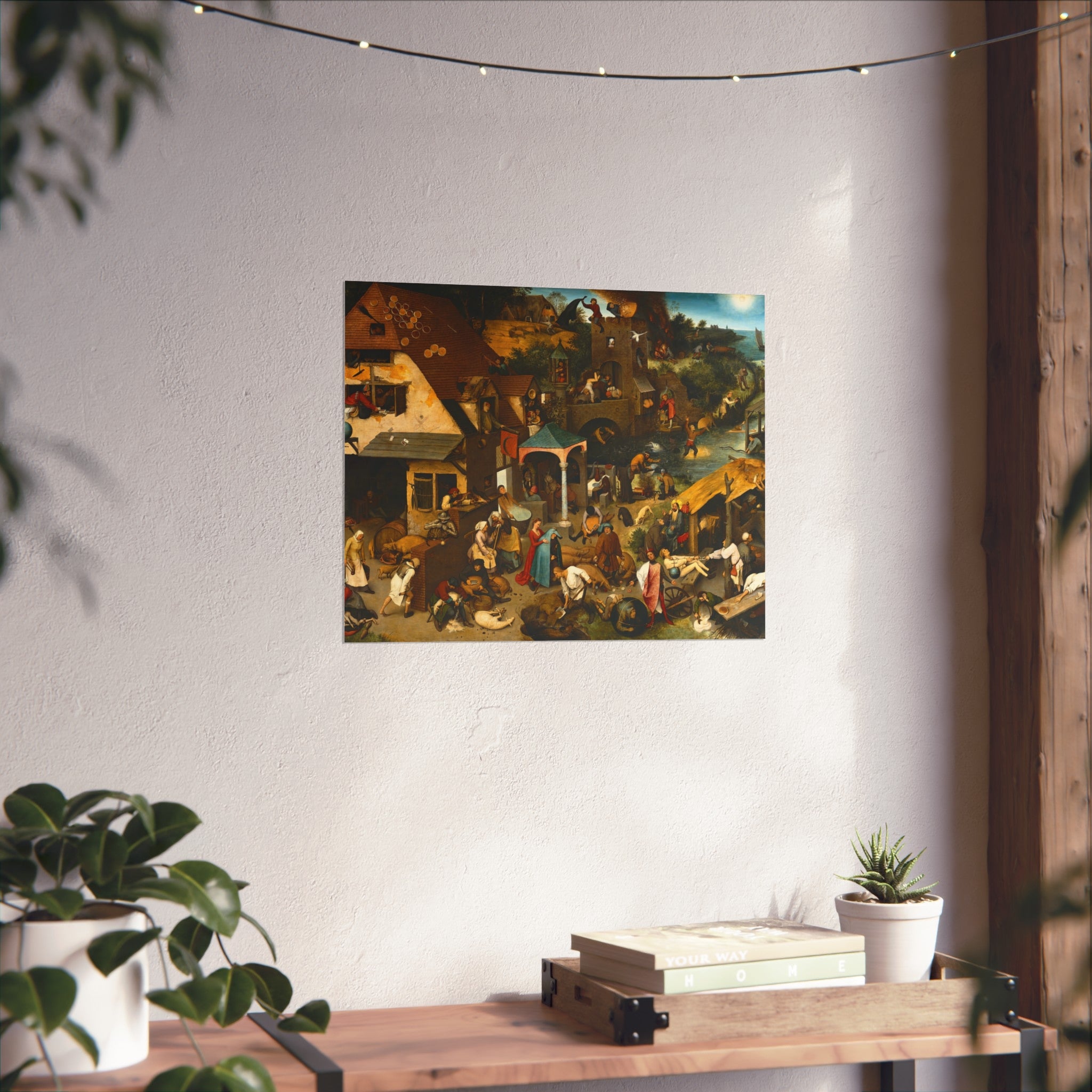 Pieter Brueghel the Elder - The Dutch Proverbs - Google Art Project | Fine Art Poster