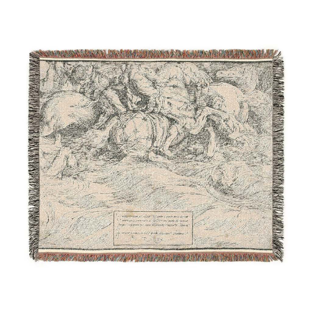 Titian - The Submersion of Pharaoh's Army in the Red Sea | Woven Tapestry Blanket