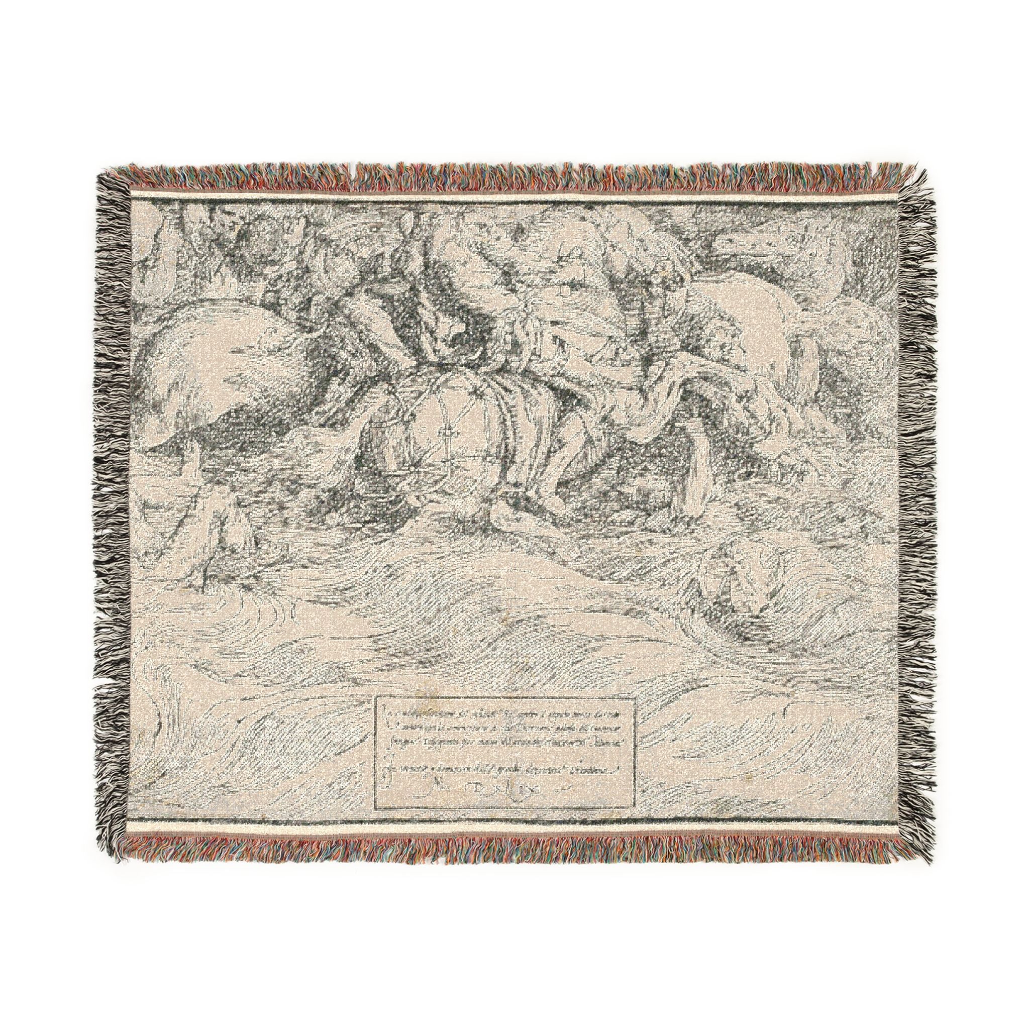 Titian - The Submersion of Pharaoh's Army in the Red Sea | Woven Tapestry Blanket