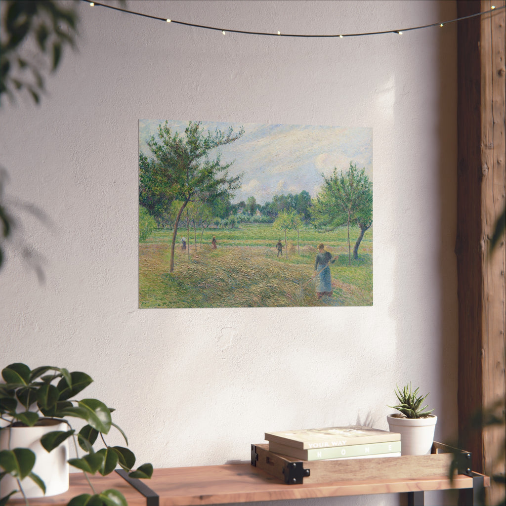 Camille Pissarro - Haymaking at Éragny | Fine Art Poster