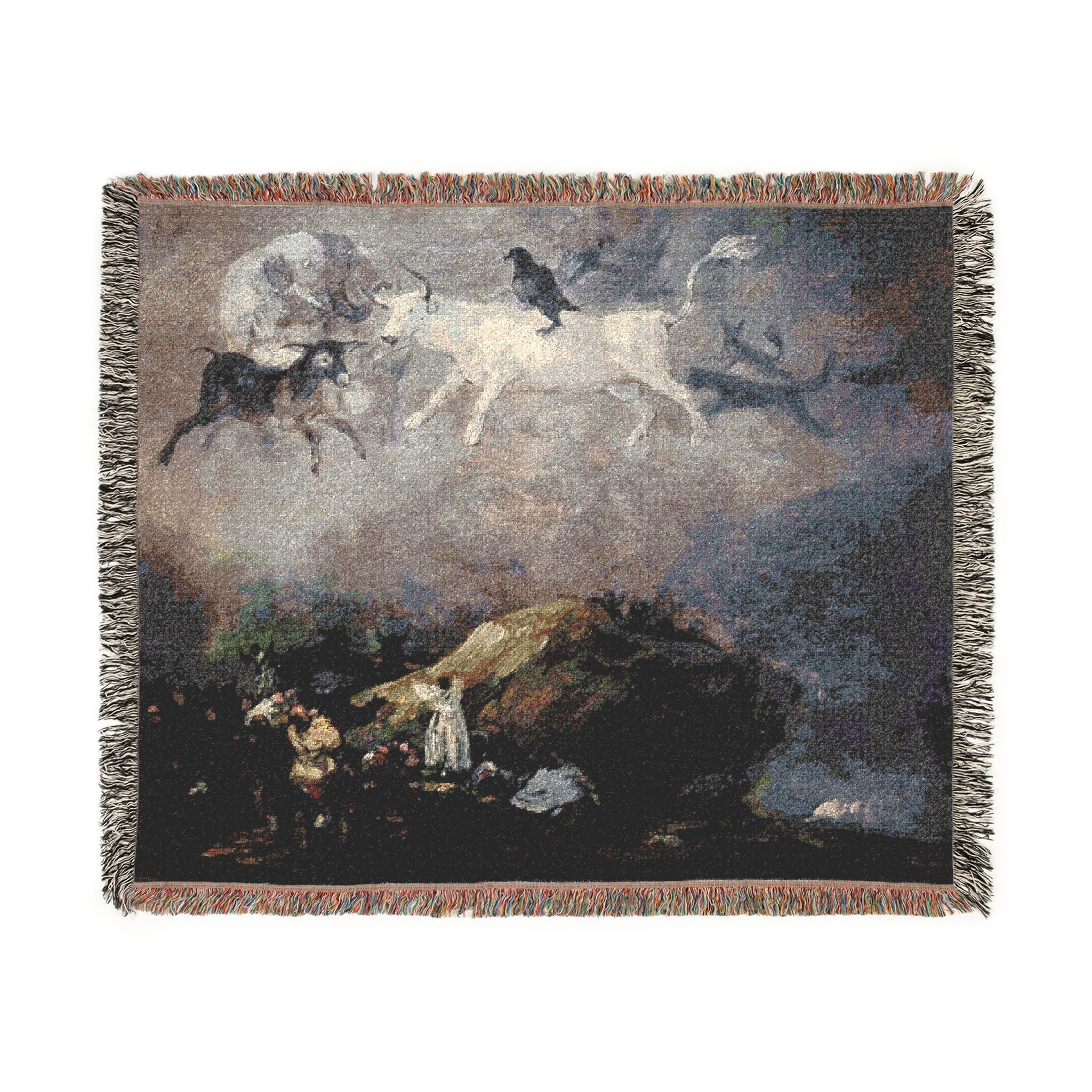 (Agen) Caprice - Francisco de Goya 1818-1819 - Musée des Beaux-Arts d'Agen | Woven Tapestry Blanket