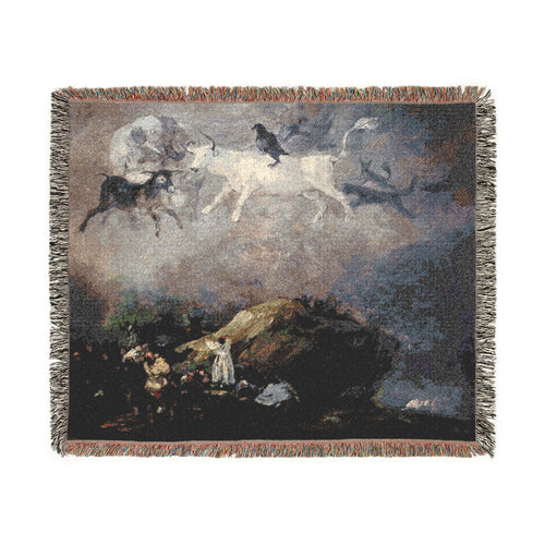 (Agen) Caprice - Francisco de Goya 1818-1819 - Musée des Beaux-Arts d'Agen | Woven Tapestry Blanket