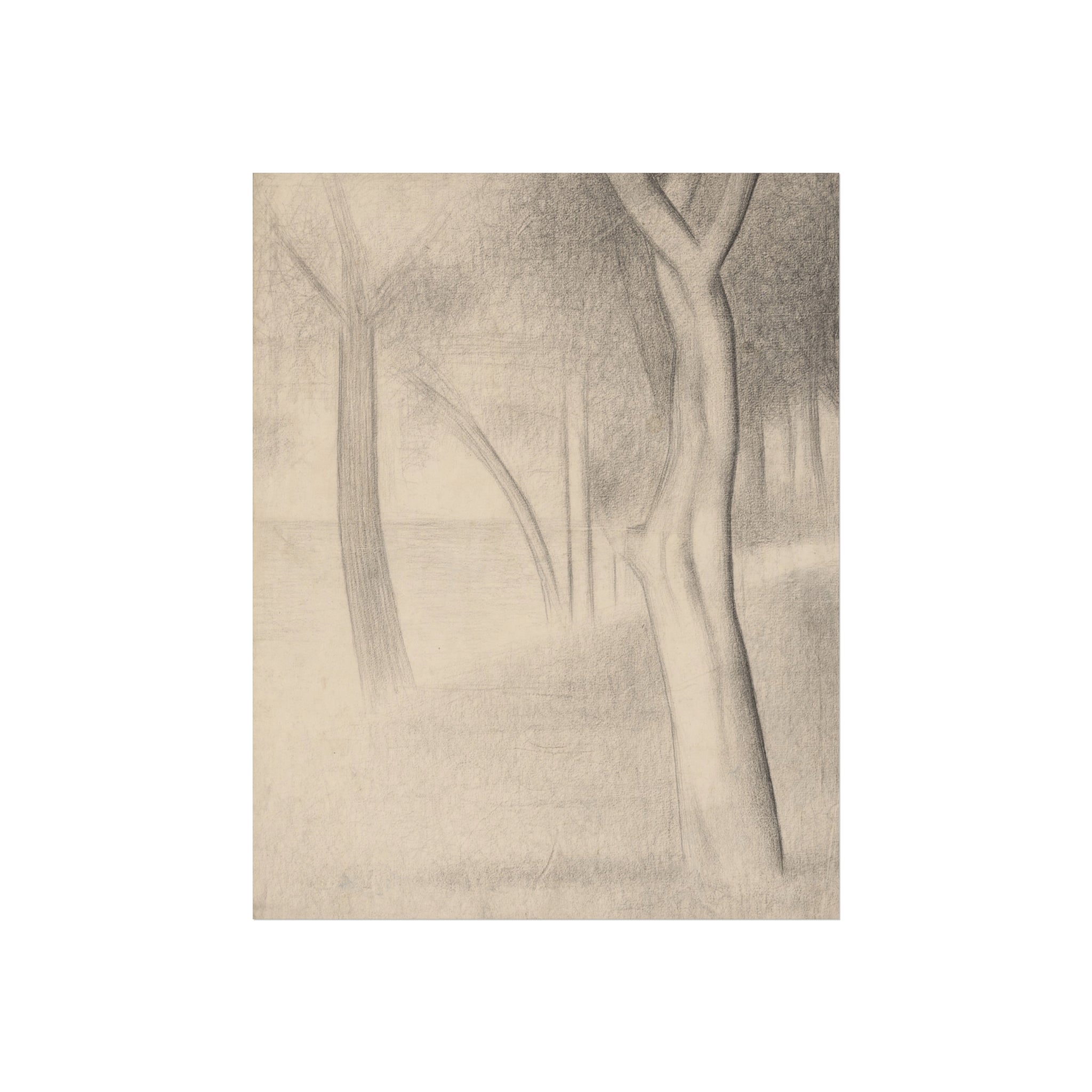 Georges Seurat - Trees (study for La Grande Jatte) | Fine Art Poster