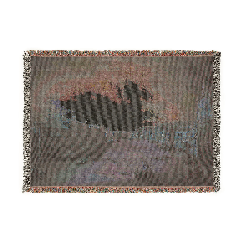 Ca' Rezzonico - Canal Grande da Palazzo Balbi a Rialto C.1722 - Canaletto | Woven Tapestry Blanket