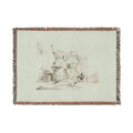 Giovanni Battista Tiepolo - Seated Youth Leaning Against an Urn, from Capricci | Woven Tapestry Blanket