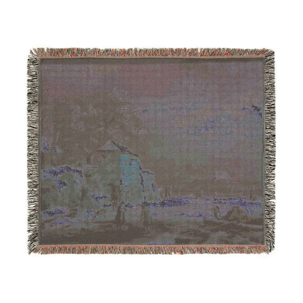 Hamburg, Kunsthalle, Jacob van Ruisdael, Winterlandschaft | Woven Tapestry Blanket