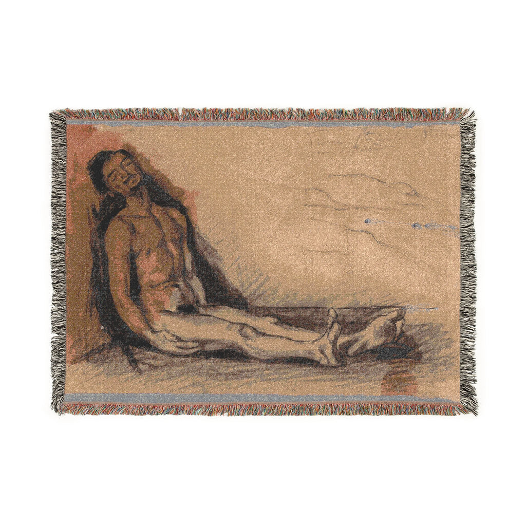 Paul Cezanne - Study for L'Autopsie | Woven Tapestry Blanket