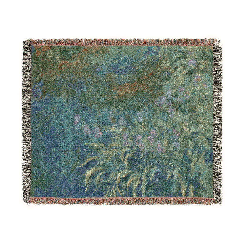 Claude Monet - Irises | Woven Tapestry Blanket