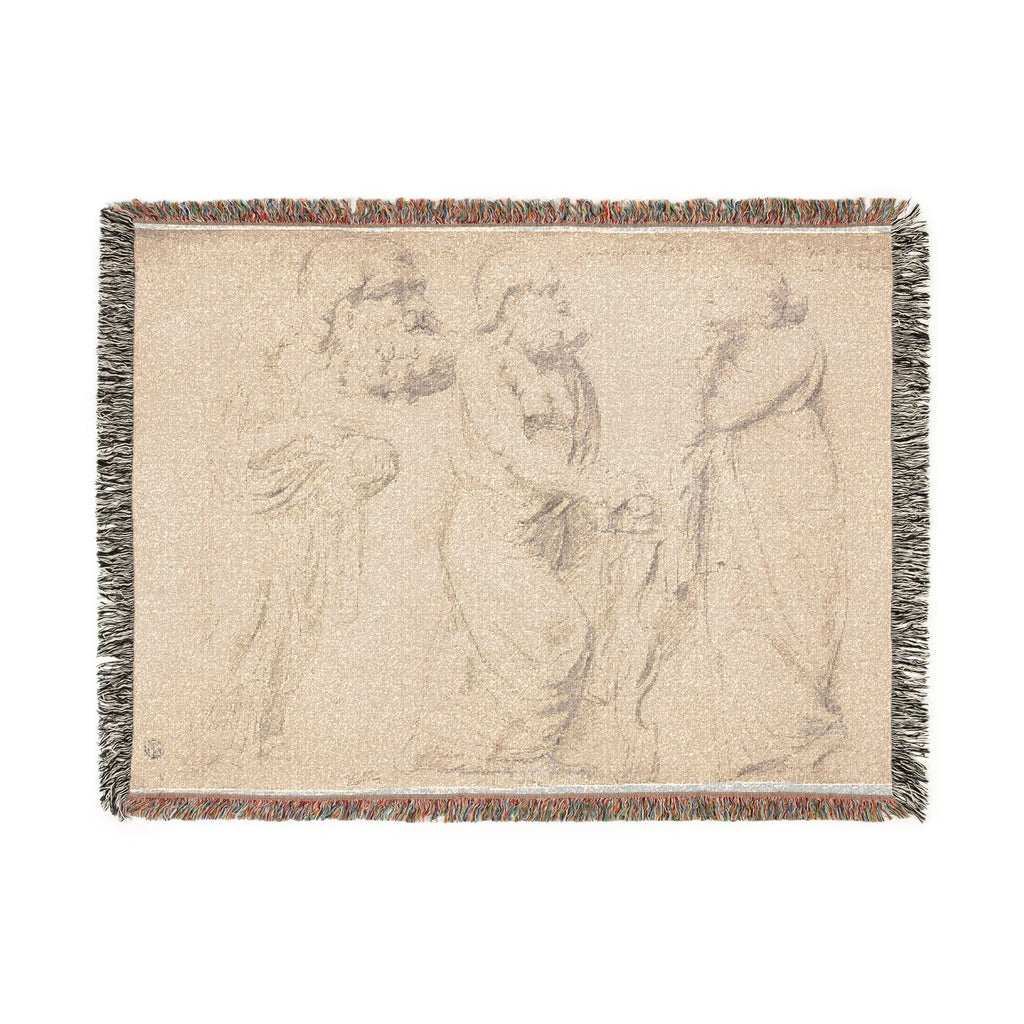 Peter Paul Rubens - Studies of a Roman Sarcophagus | Woven Tapestry Blanket