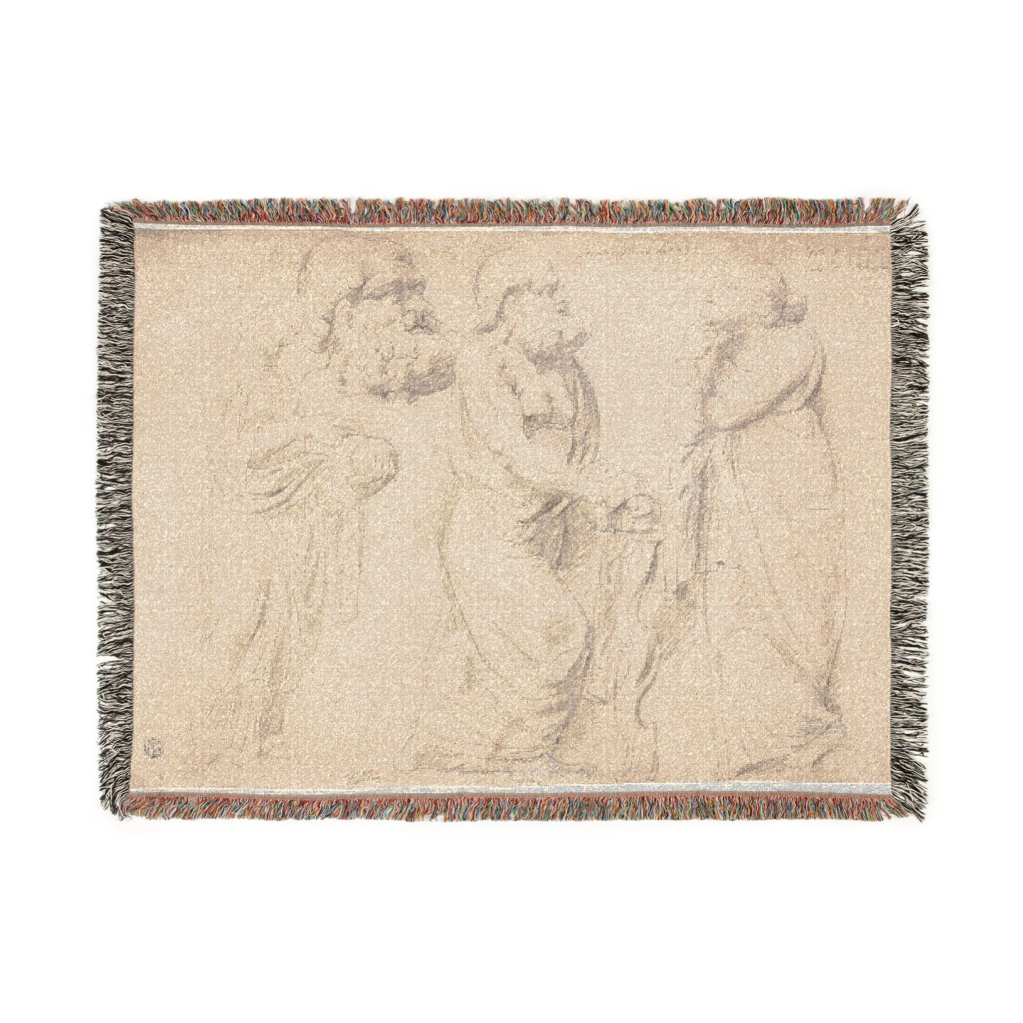 Peter Paul Rubens - Studies of a Roman Sarcophagus | Woven Tapestry Blanket