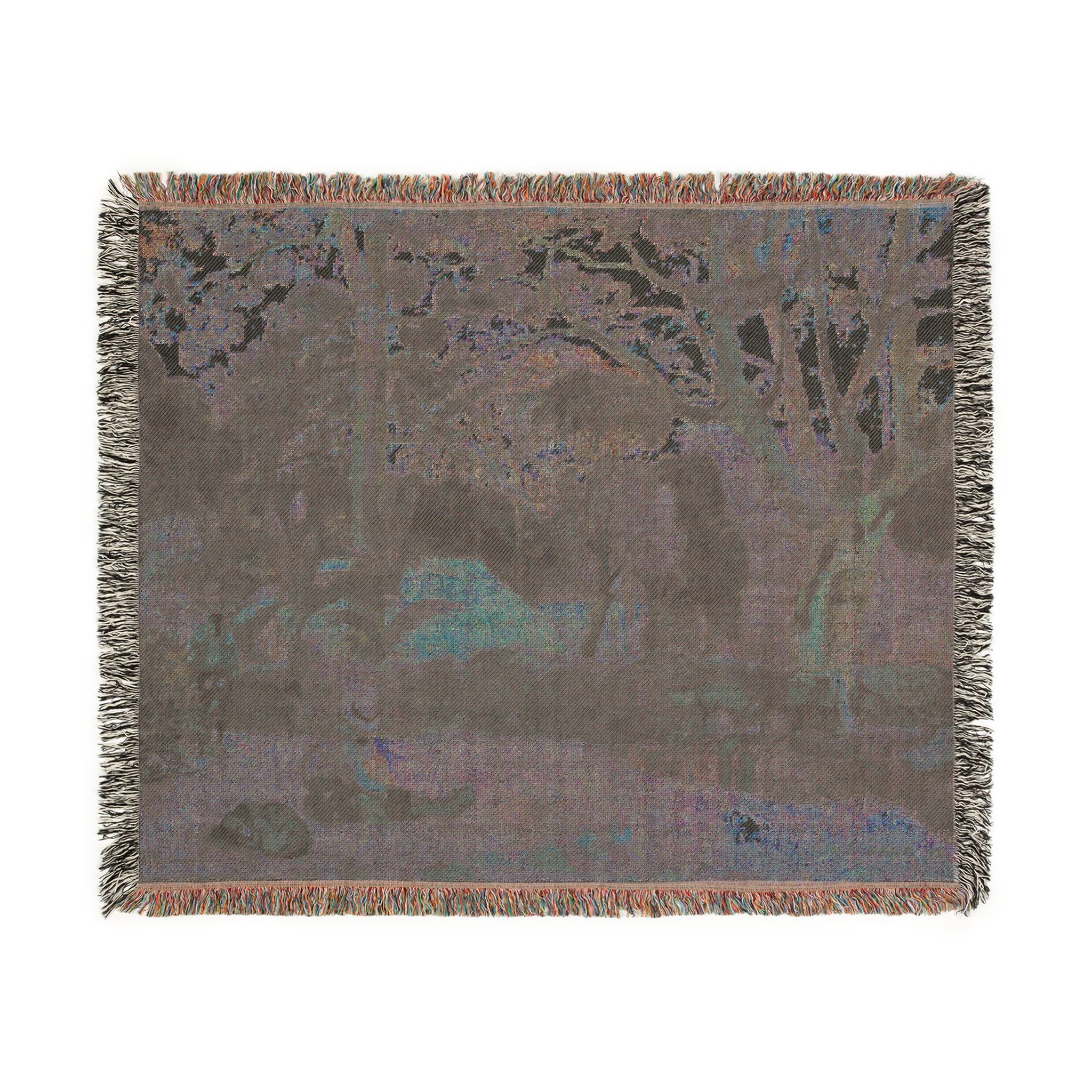 Paul Gauguin - Te raau rahi (The Big Tree) | Woven Tapestry Blanket