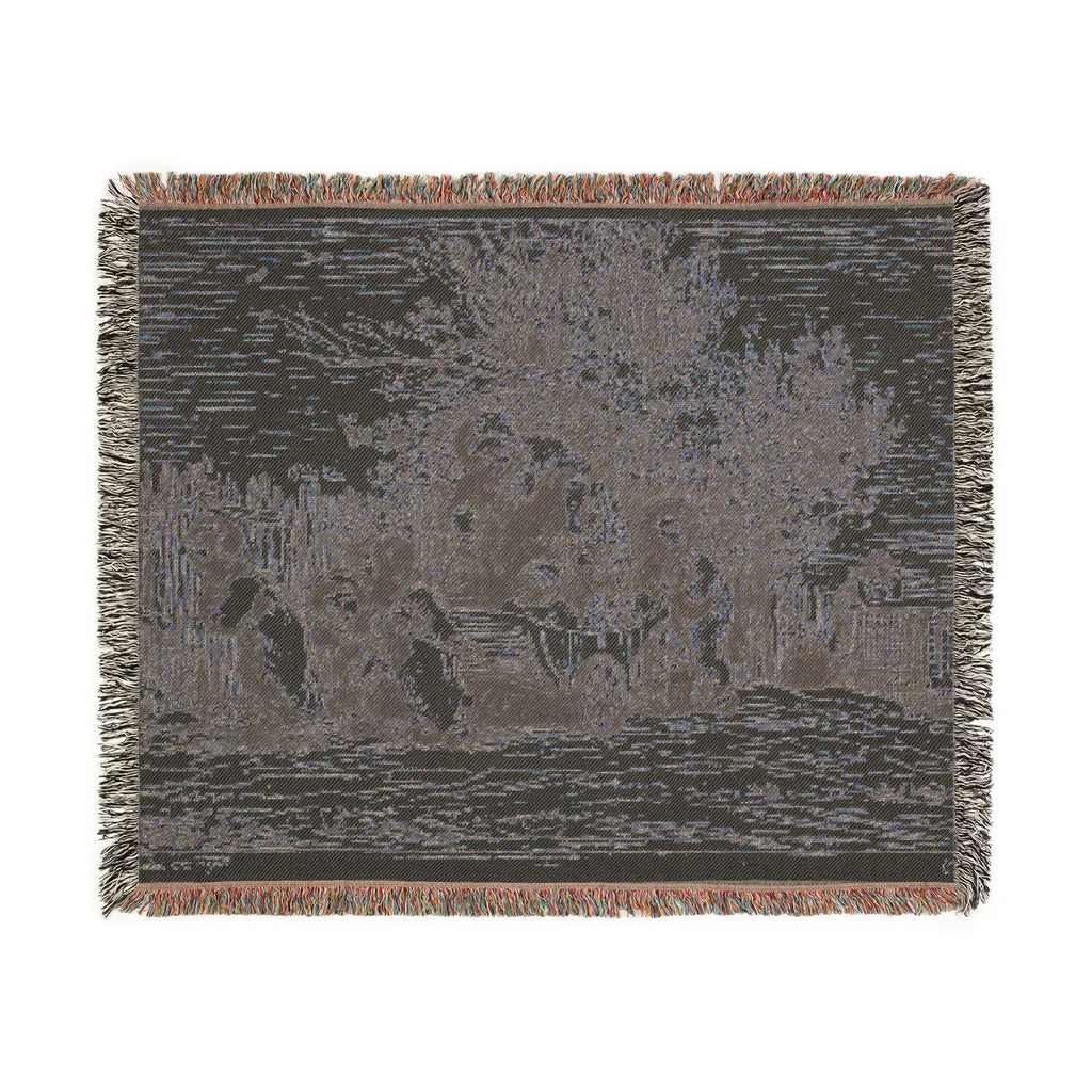 Charles François Daubigny - The Heritage of the Wagon (The Children with the Wagon) | Woven Tapestry Blanket