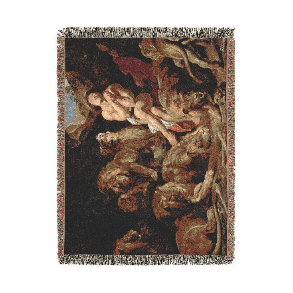Sir Peter Paul Rubens - Daniel in the Lions' Den - Google Art Project | Woven Tapestry Blanket