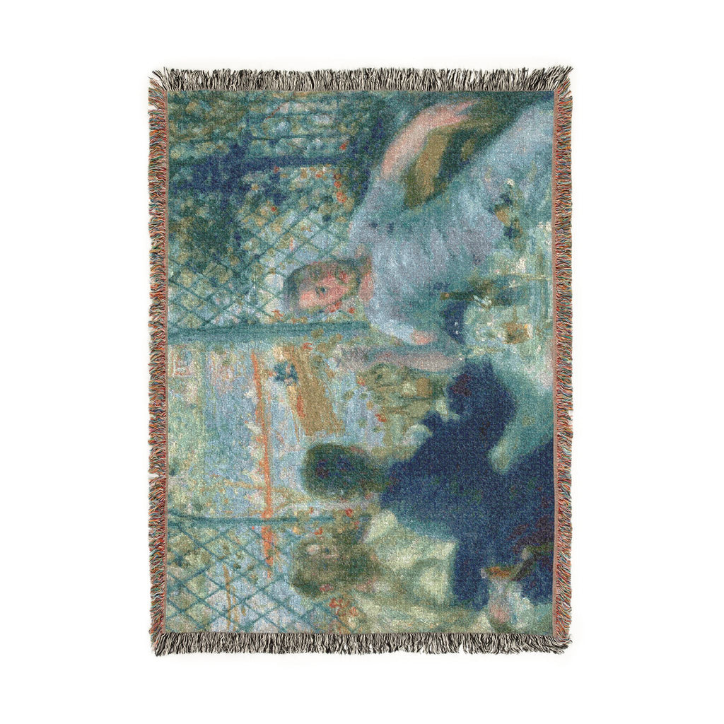 Pierre-Auguste Renoir - Lunch at the Restaurant Fournaise (The Rowers' Lunch) | Woven Tapestry Blanket