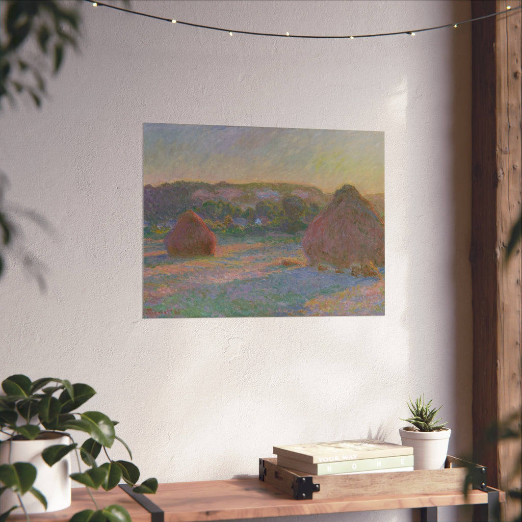 Claude Monet - Stacks of Wheat (End of Summer) | Fine Art Poster