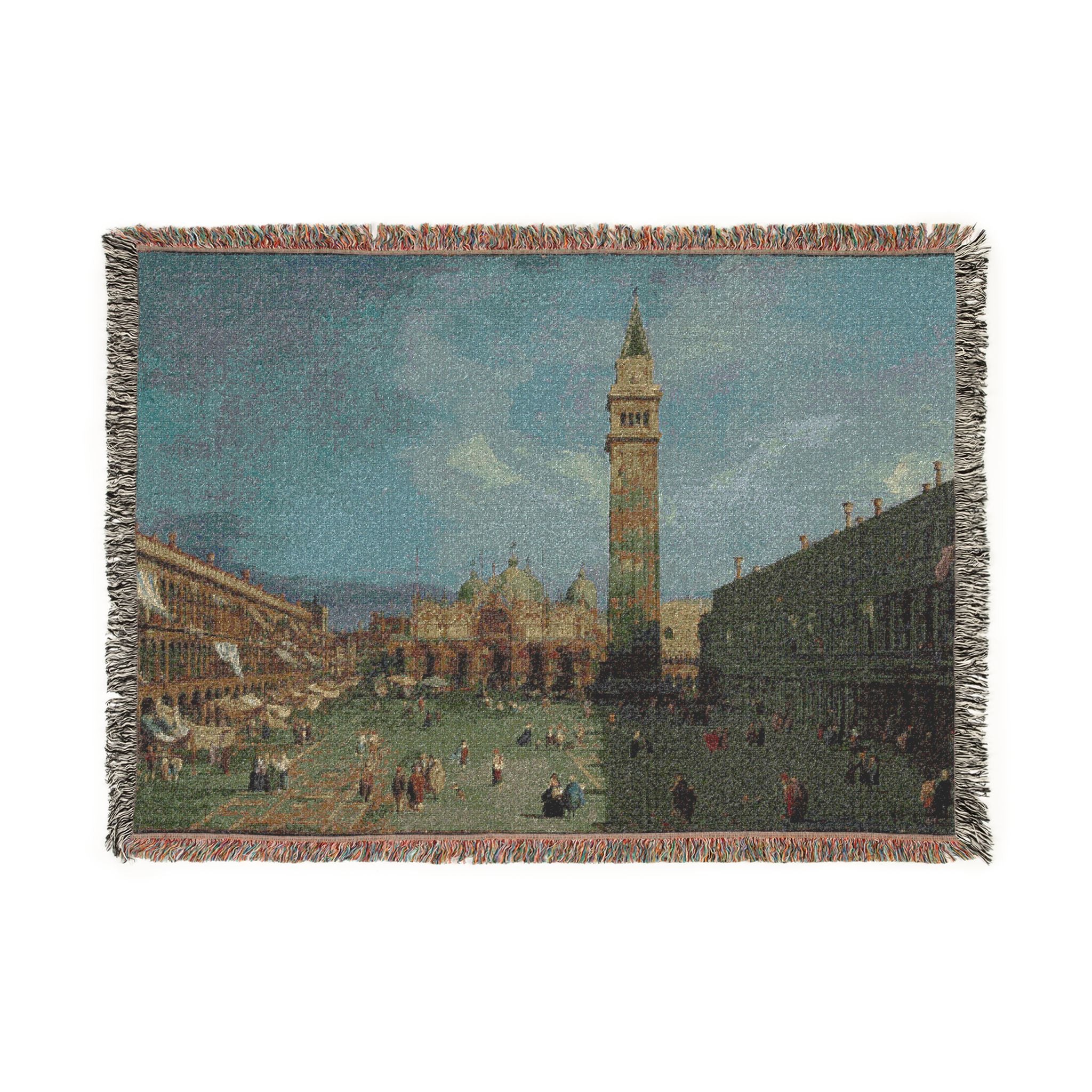 Giovanni Antonio Canal, il Canaletto - Piazza San Marco - WGA03883 | Woven Tapestry Blanket