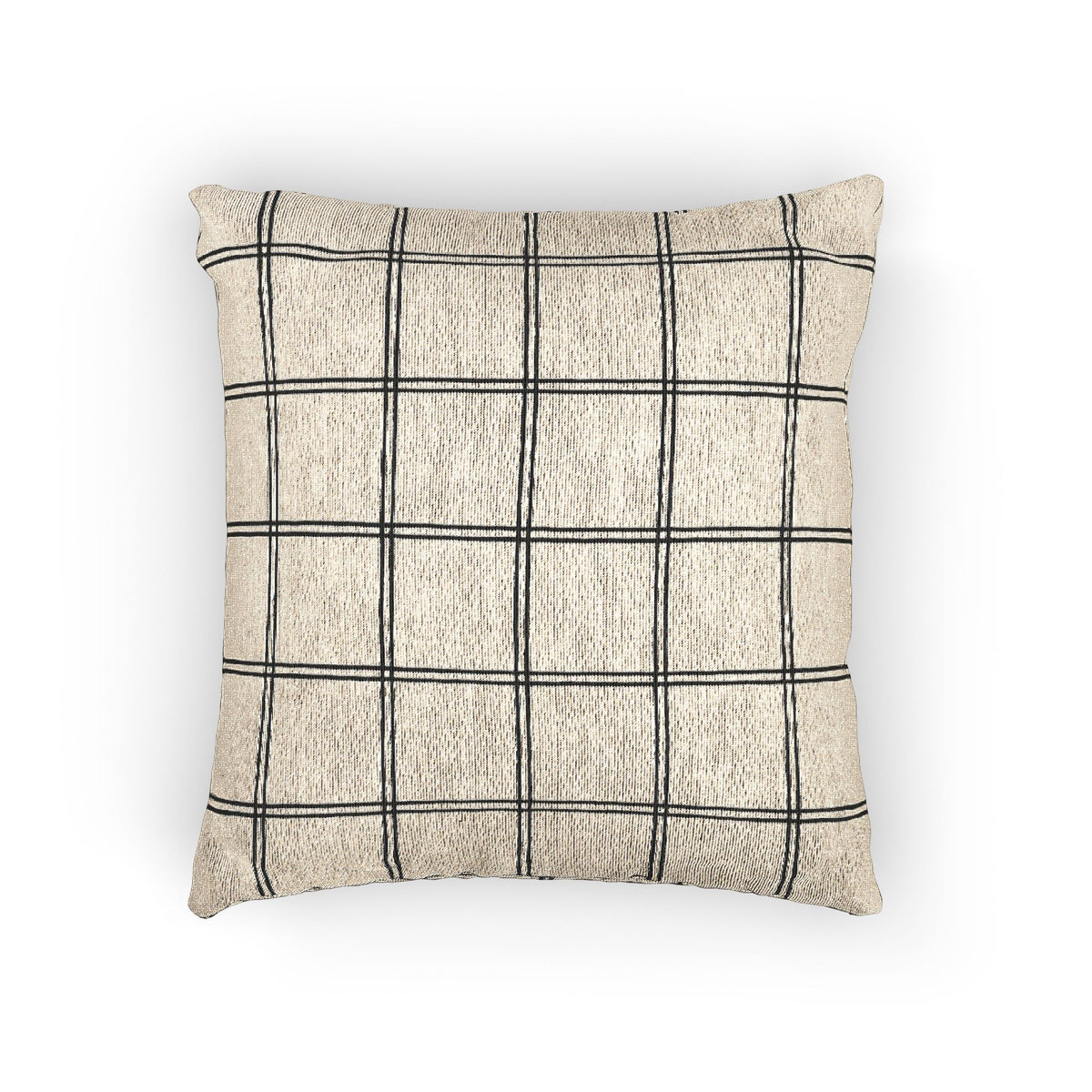 Inkwell Windowpane Woven Pillow