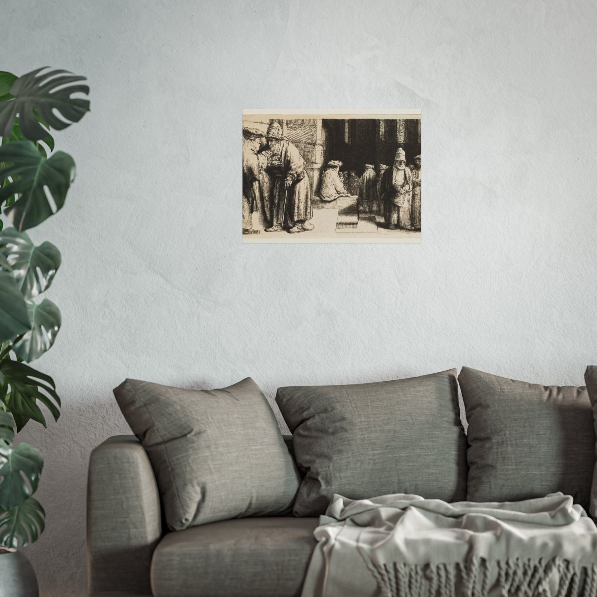 Rembrandt van Rijn - Jews in the Synagogue | Fine Art Poster