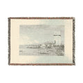 Canaletto - The Tower of Malghera, from Vedute | Woven Tapestry Blanket